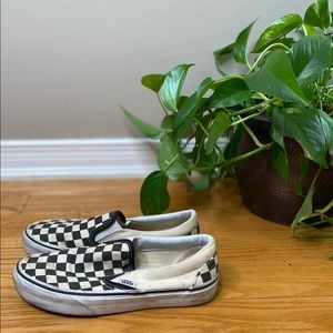 VANS CHECKERBOARD SLIP ONS
